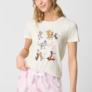 J. Crew party dogs graphic tee